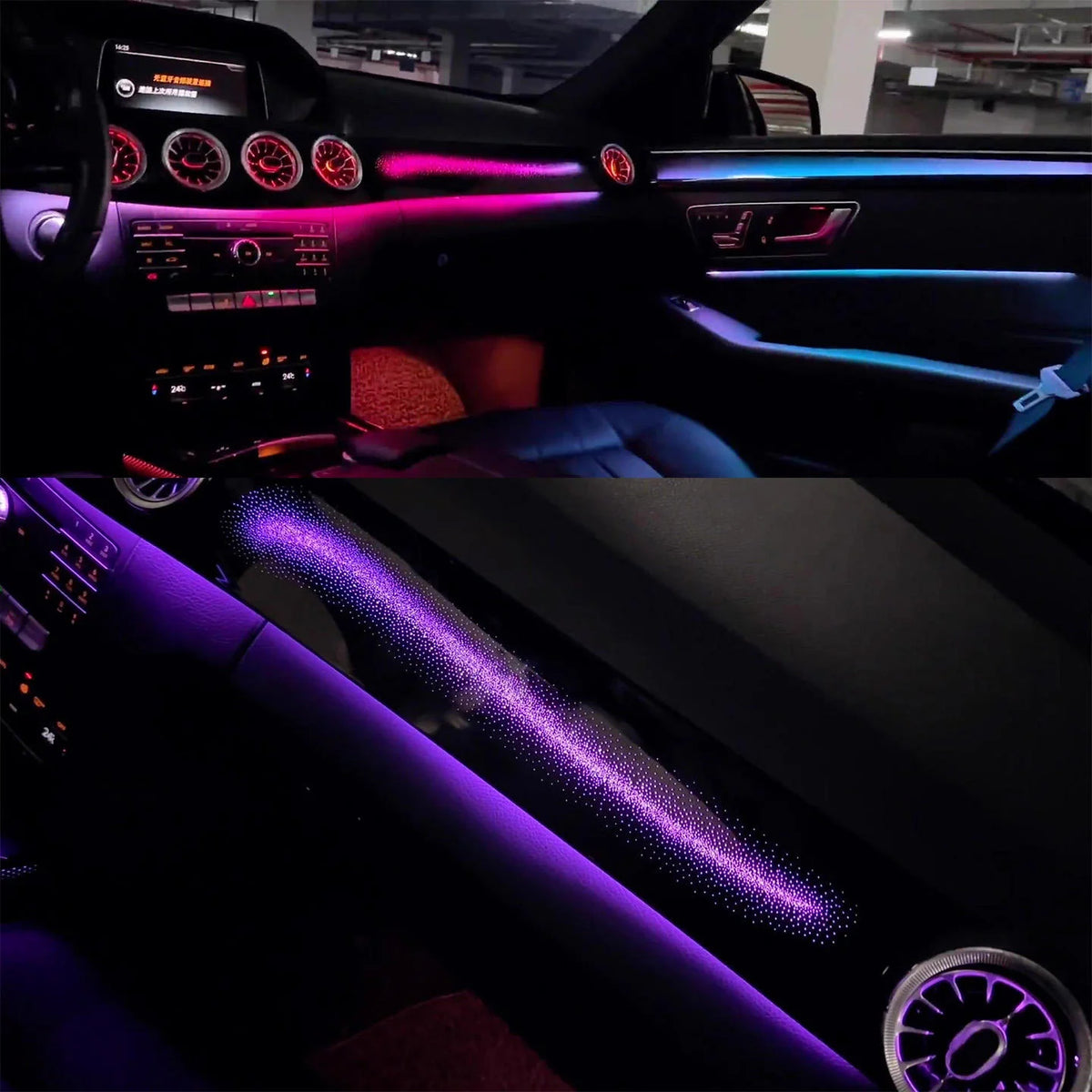 For Mercedes-Benz W212 2010-2015 Ambient Interior Atmosphere