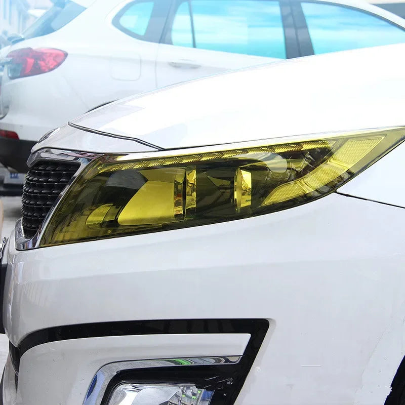 Gloss Transparent Black Smoke Pvc Film Tint X60CM Headlight