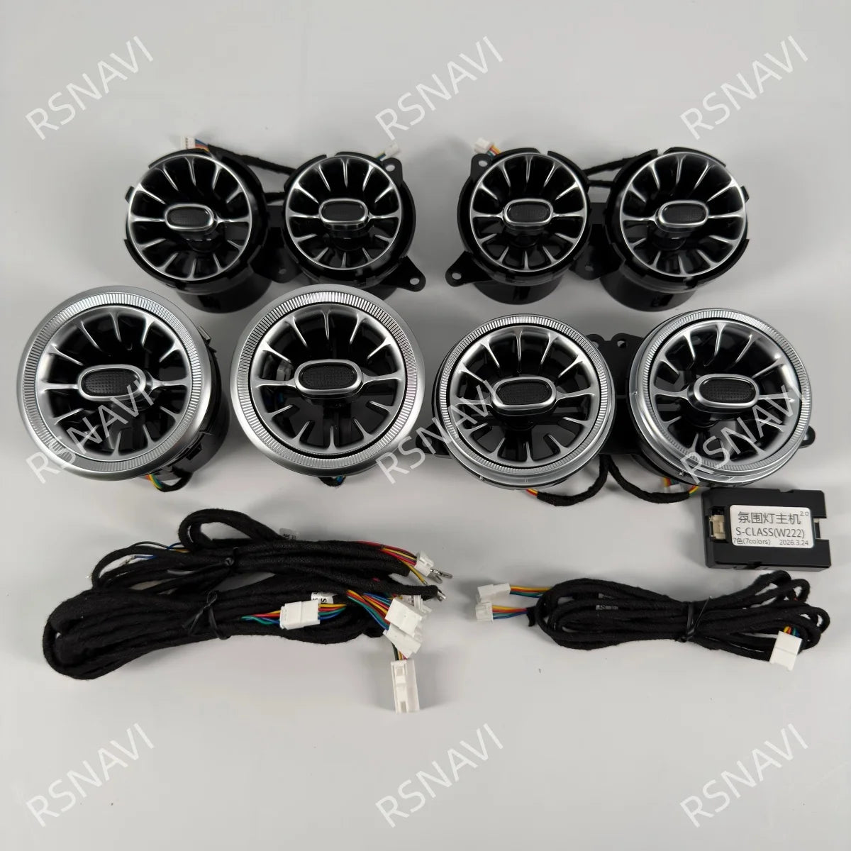 For Benz S-Class W222 2014-2020 3 Colors Air Vents Ambient Front