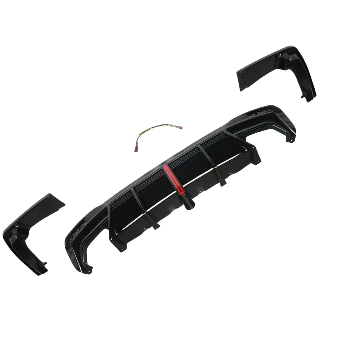 For BMW 5 Series G30 G31 Gloss Black Rear Bumper Diffuser Lip