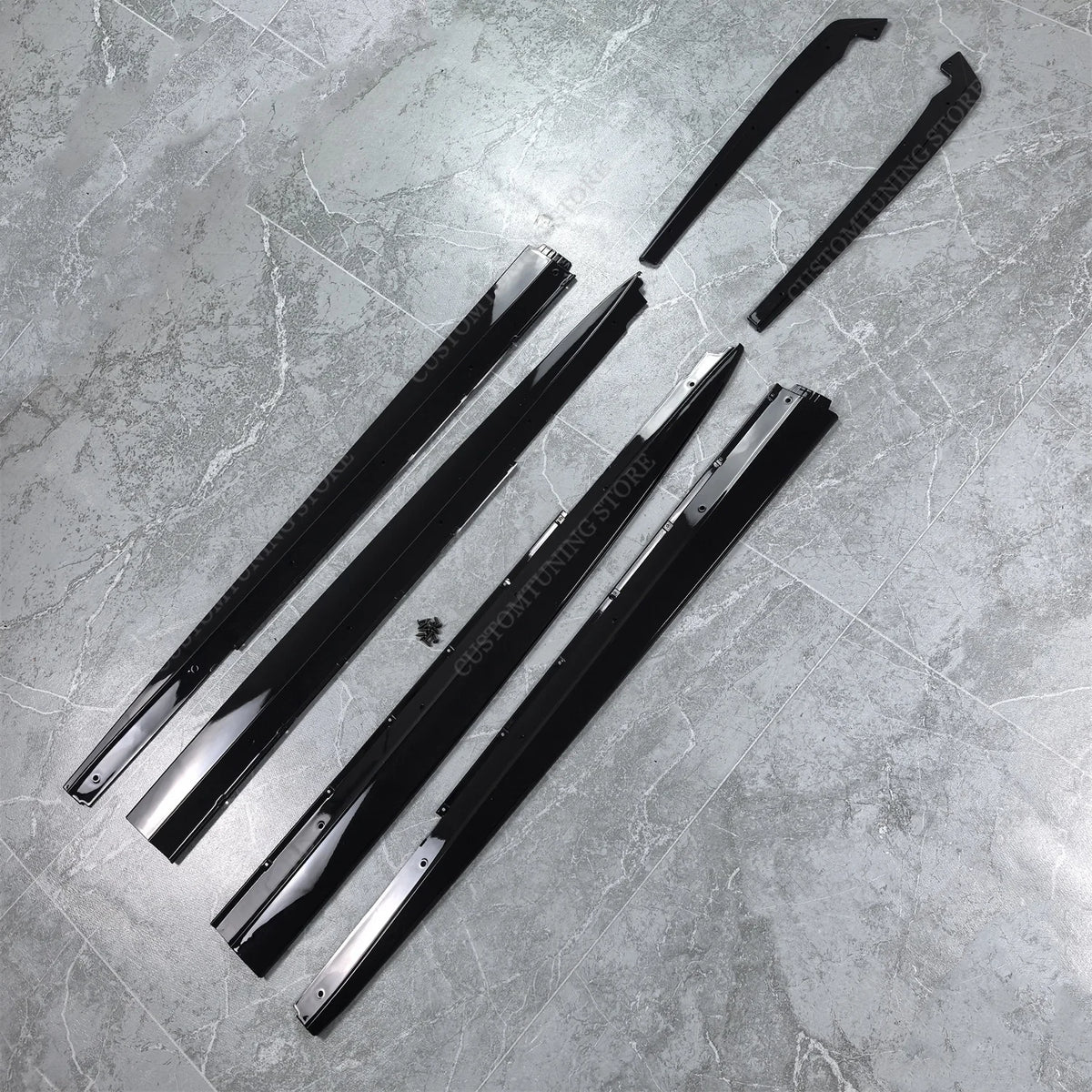 For BMW G30 G31 5 Series Gloss Black Max ABS Side Skirt
