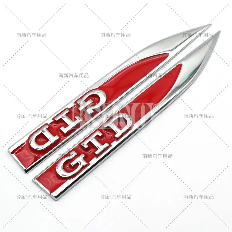 For Volkswagen X Gtd Body Fender Side Metal Chrome Zinc Alloy
