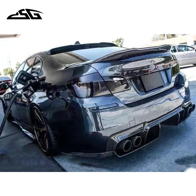For BMW 5 Series M5 F10 Carbon Fiber Rear Bumper Side Fins