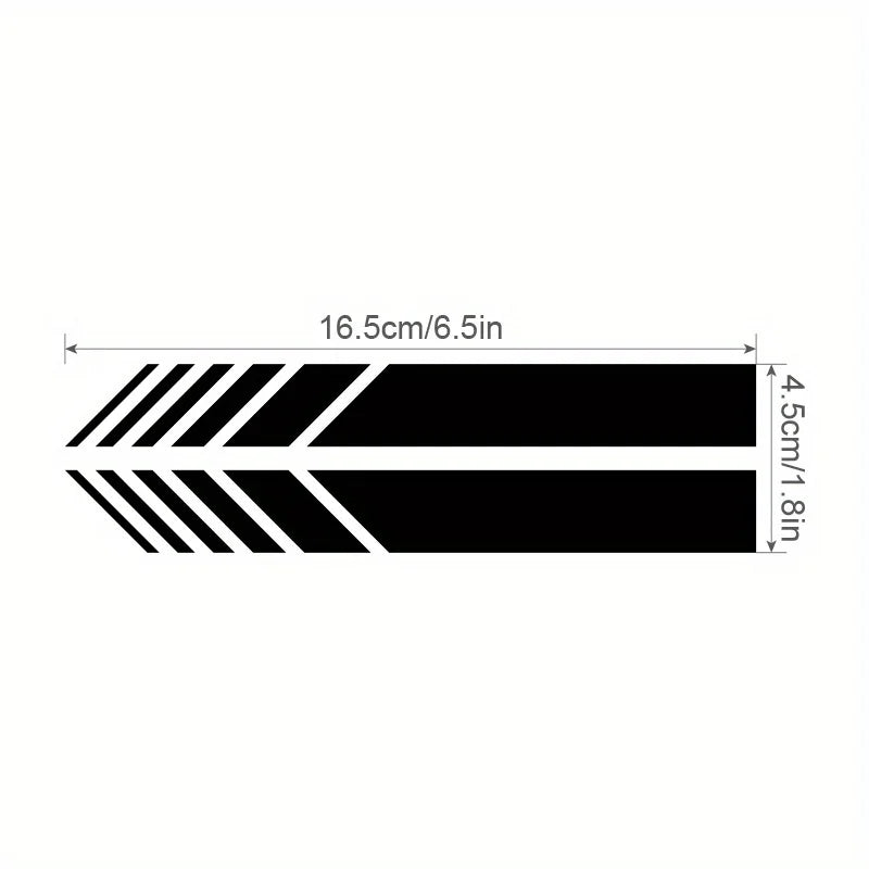 Classic Jdm Reflective Stripes Vinyl Decal Kit 4PCS self-adhesive