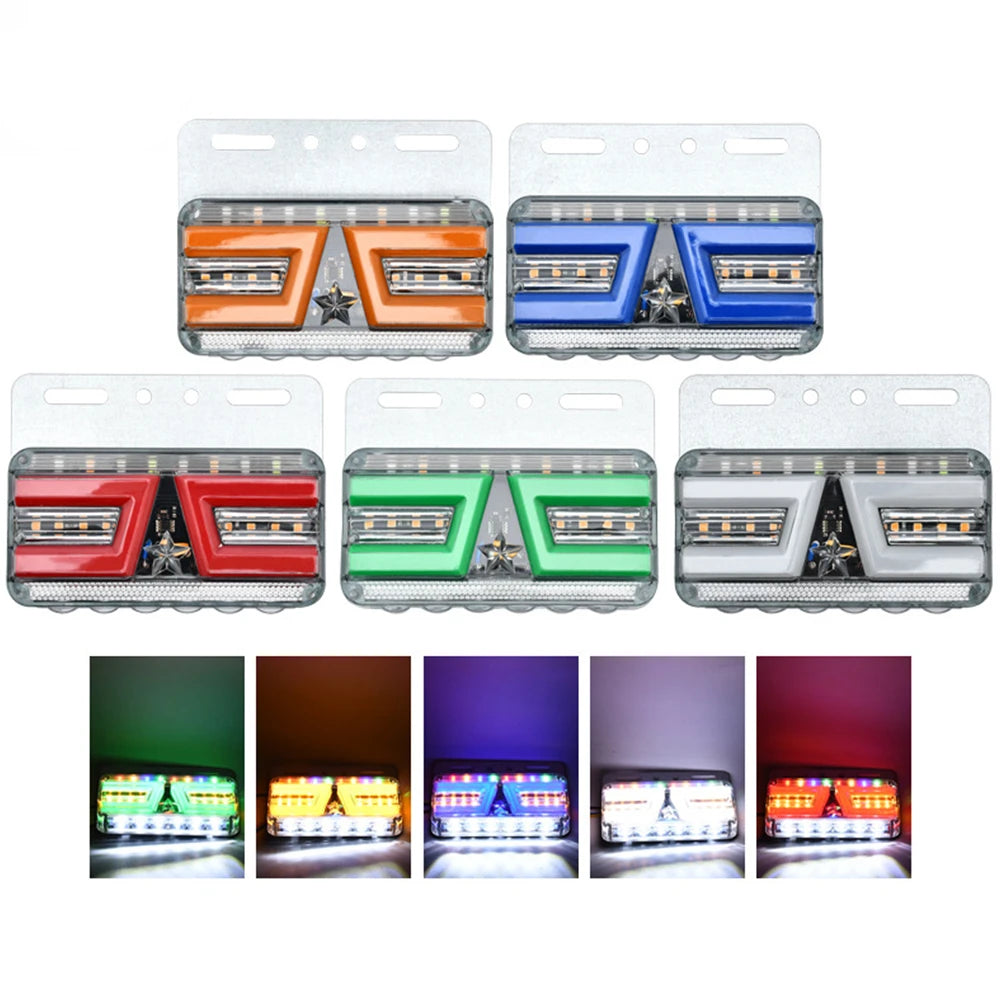 4PCS Trailer Side Marker 24V Truck Clearance Dynamic Cargo