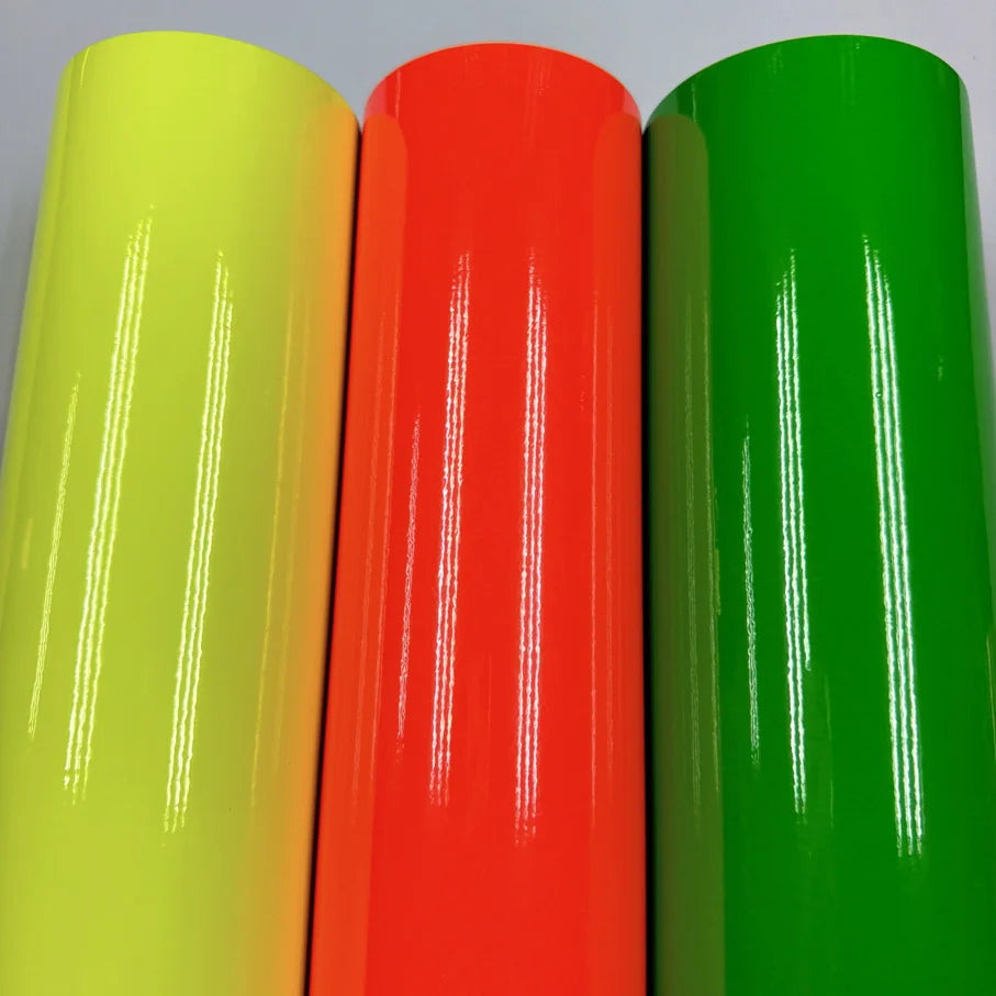 For Vehicle Motorcycle 50CM 5M Premium Gloss Fluorescent Yellow