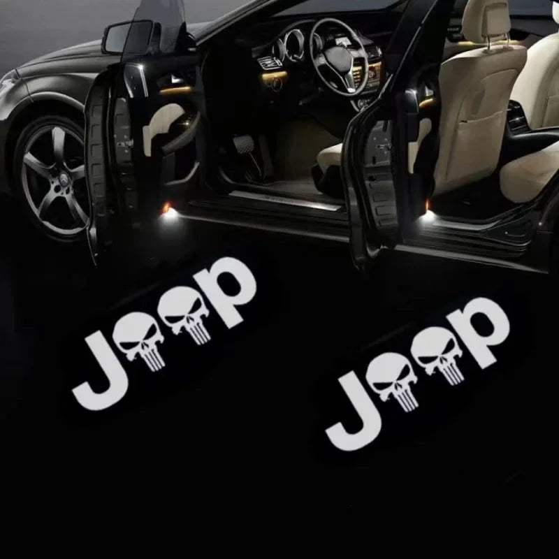 For Jeep Wrangler Jk Jl Tj Welcome Lighting Neon Projector