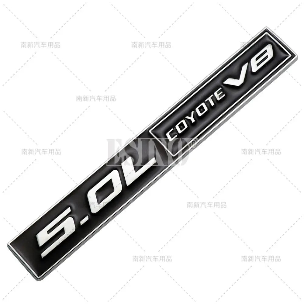 For Ford Mustang Shelby V8 Coyote 5.0l V8 3D Metal Zinc Alloy