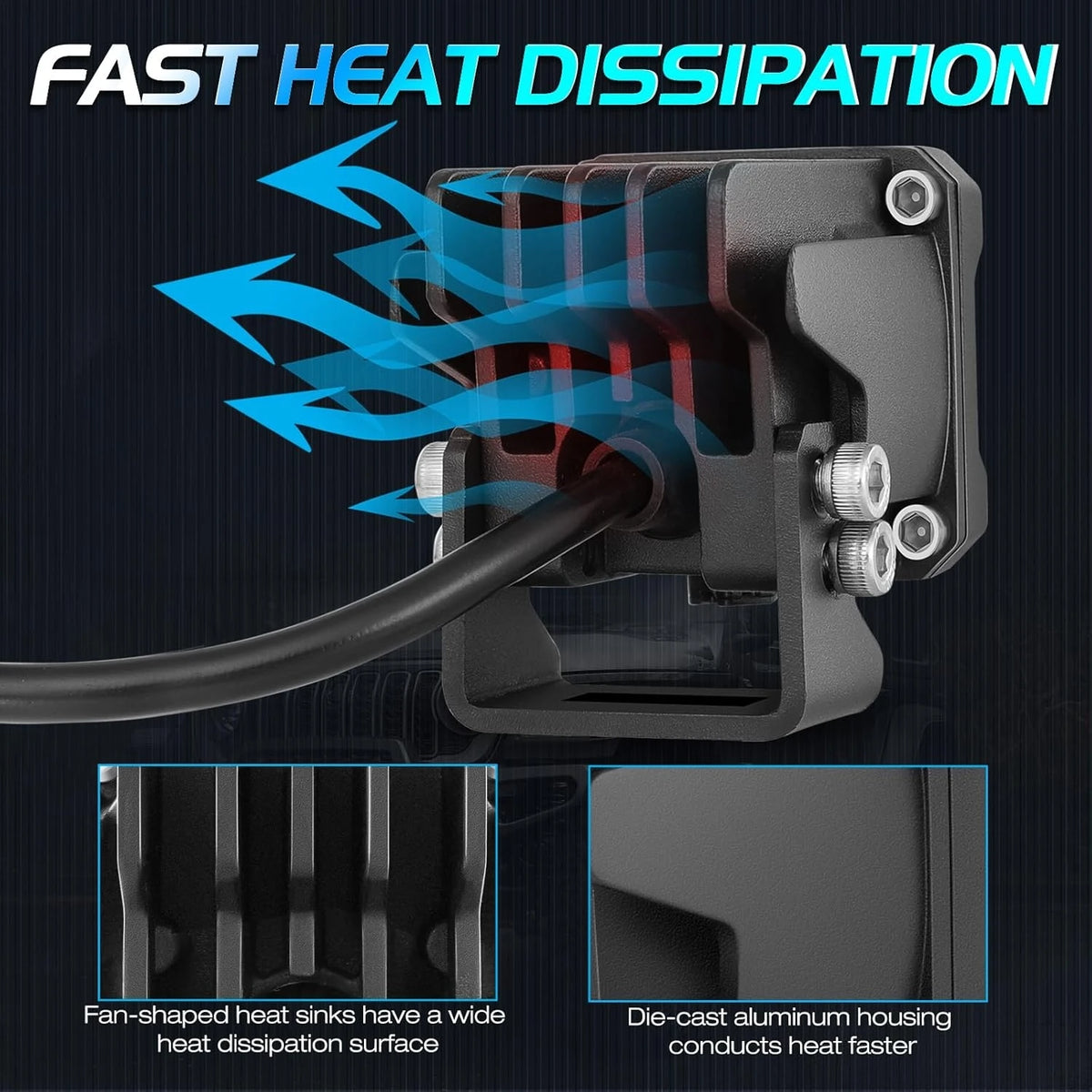 Inch Pod 1PC 2PCS 50W Cubes Offroad Driving Roof