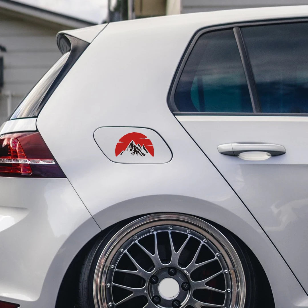Jdm Modified Sun Sticker Notebook Water Bottle Van SUV