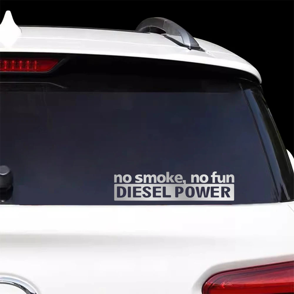 No Smoke Fun Diesel Power Decor Sticker Window Bumper