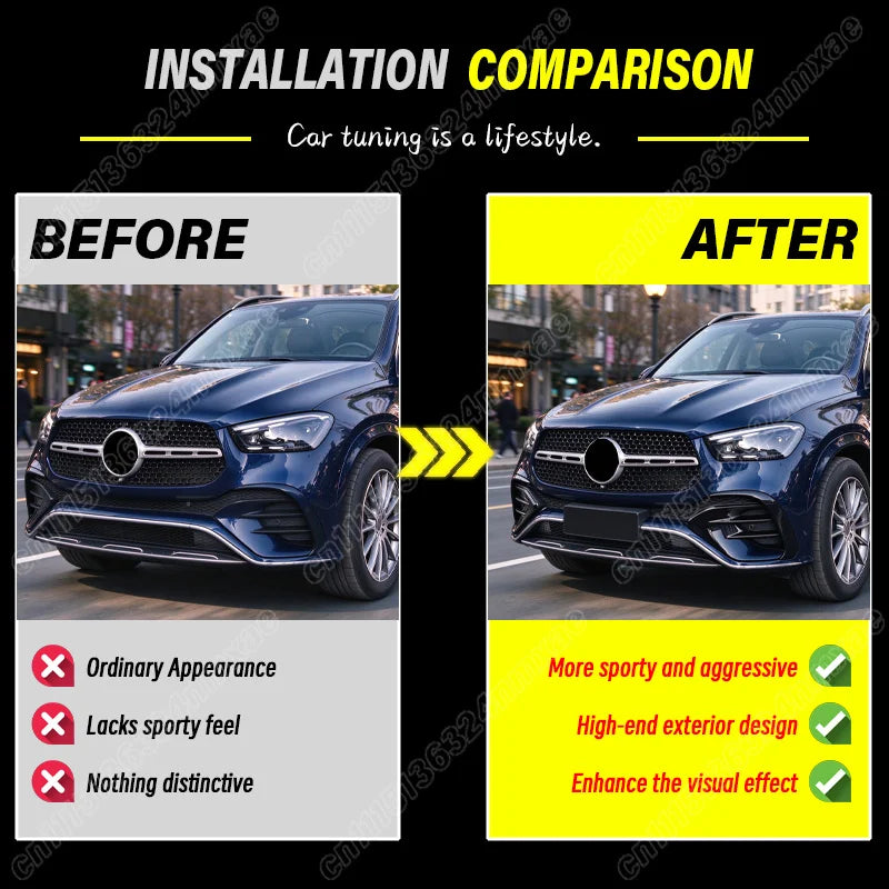 For Mercedes Benz Gle W167 C167 gle450 gle53 Amg Front Air Knife