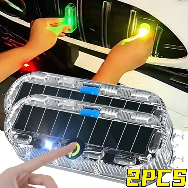 Motorcycle Solar Warning anti-rear Strobe Night Riding Flashing