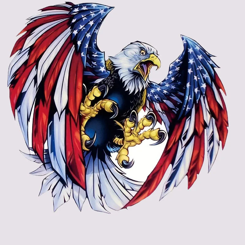 For Motorcycle Stickers Eagle Cartoon Window Decal Scratch Cover