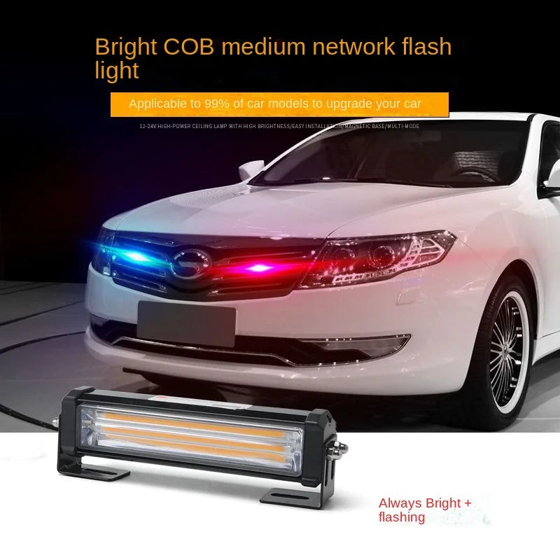 remote-controlled one-trailer two-cob Flashing Truck 12v24v
