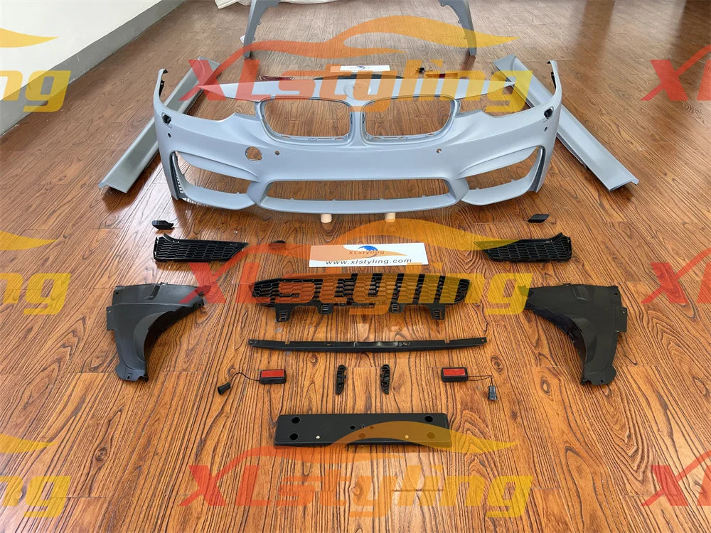 For BMW F30 Upgraded To M3 Design Arrivals Front Bumper Lips