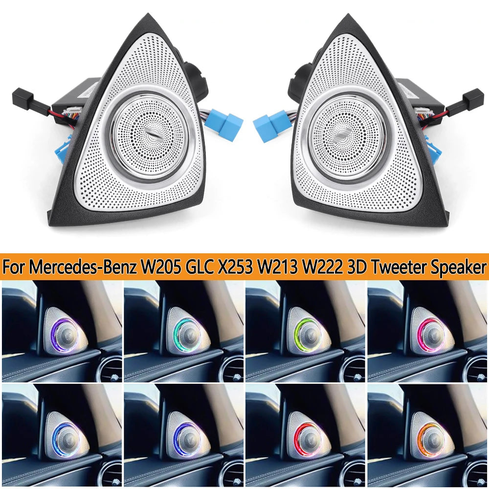 For Mercedes Benz W205 Glc X253 W213 W222 Ambient 3D Rotation