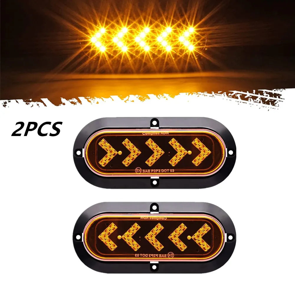 For DC12V 2PCS Rear Tail Sequential Arrow Turn Sgnal Warning