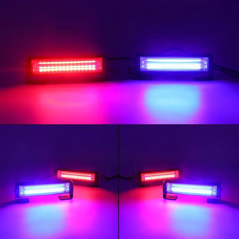 remote-controlled one-trailer two-cob Flashing Truck 12v24v