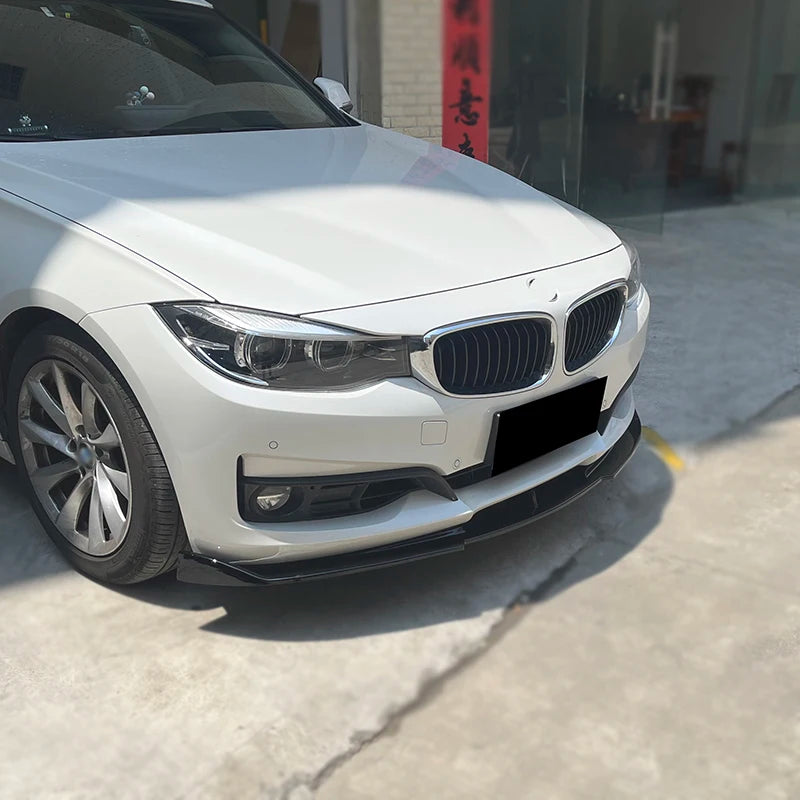 For BMW 3 Series Gt F34 2015-2019 Gloss Black ABS Front Bumper