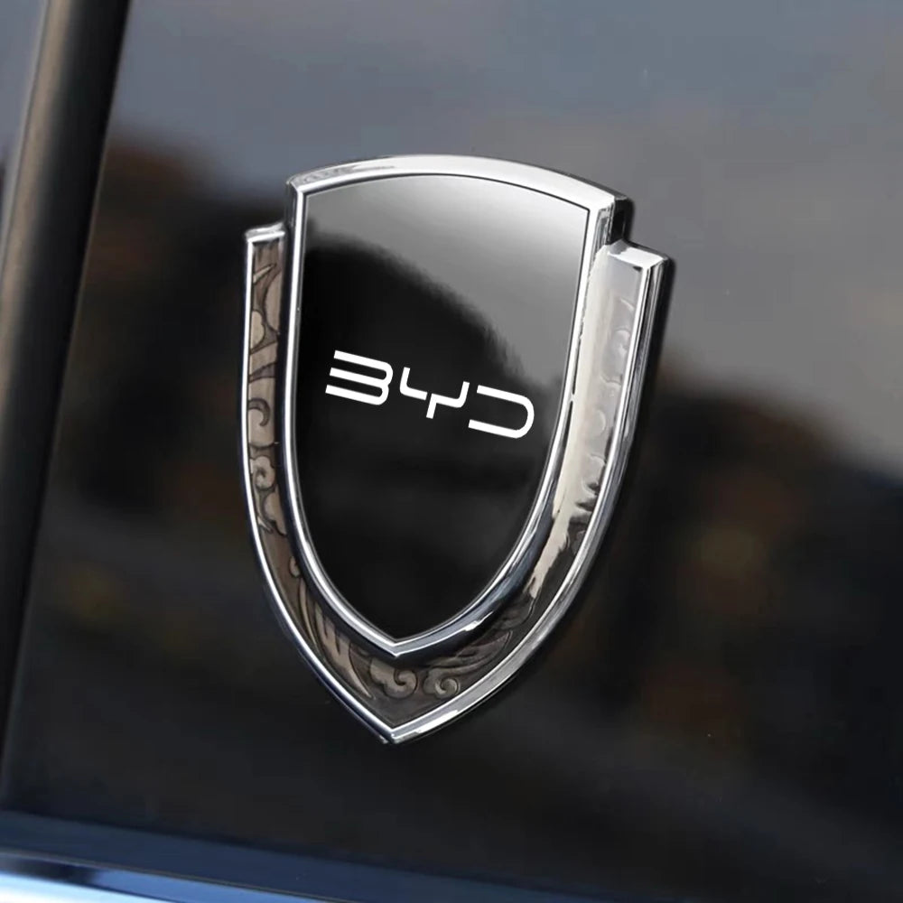 For BYD Atto 3 Act 3 Metal Trunk Window Side Emblem Badge Decal