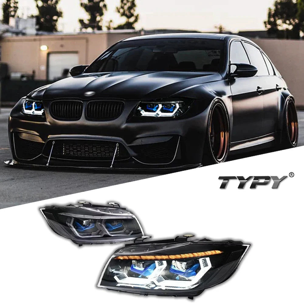 For BMW 3 Series E90 Headlights Head Lamps 2005-2012 Upgrade