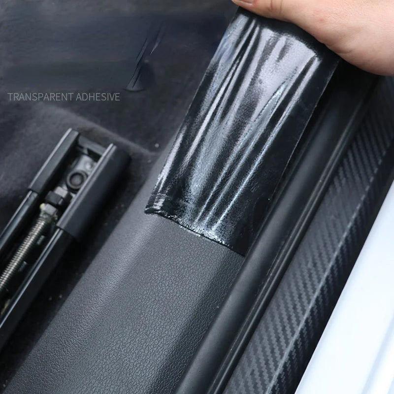 3D Nano Carbon Fiber Sticker Paste Door Sill Protector