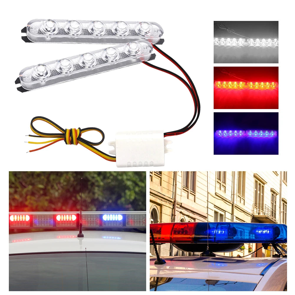 Pair Strobe Flasher Flash Stroboscopes Warning Parking Signal