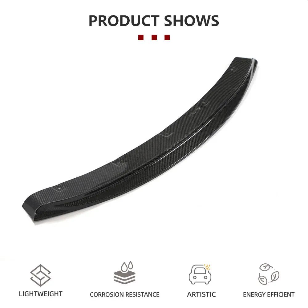 For BMW 6 Series F12 F13 Carbon Fiber Front Bumper Lip Spoiler
