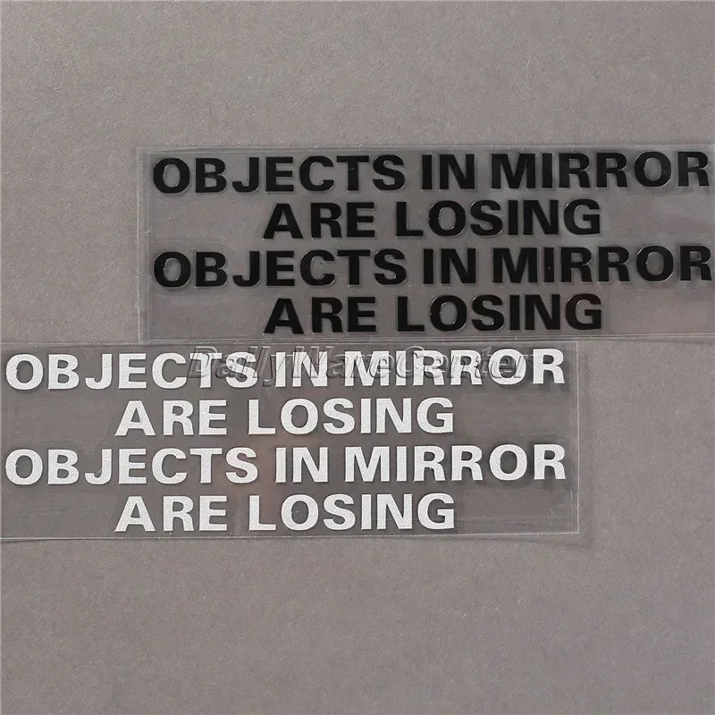 For Door Window Laptop Decal On Word Objects In Mirror Are