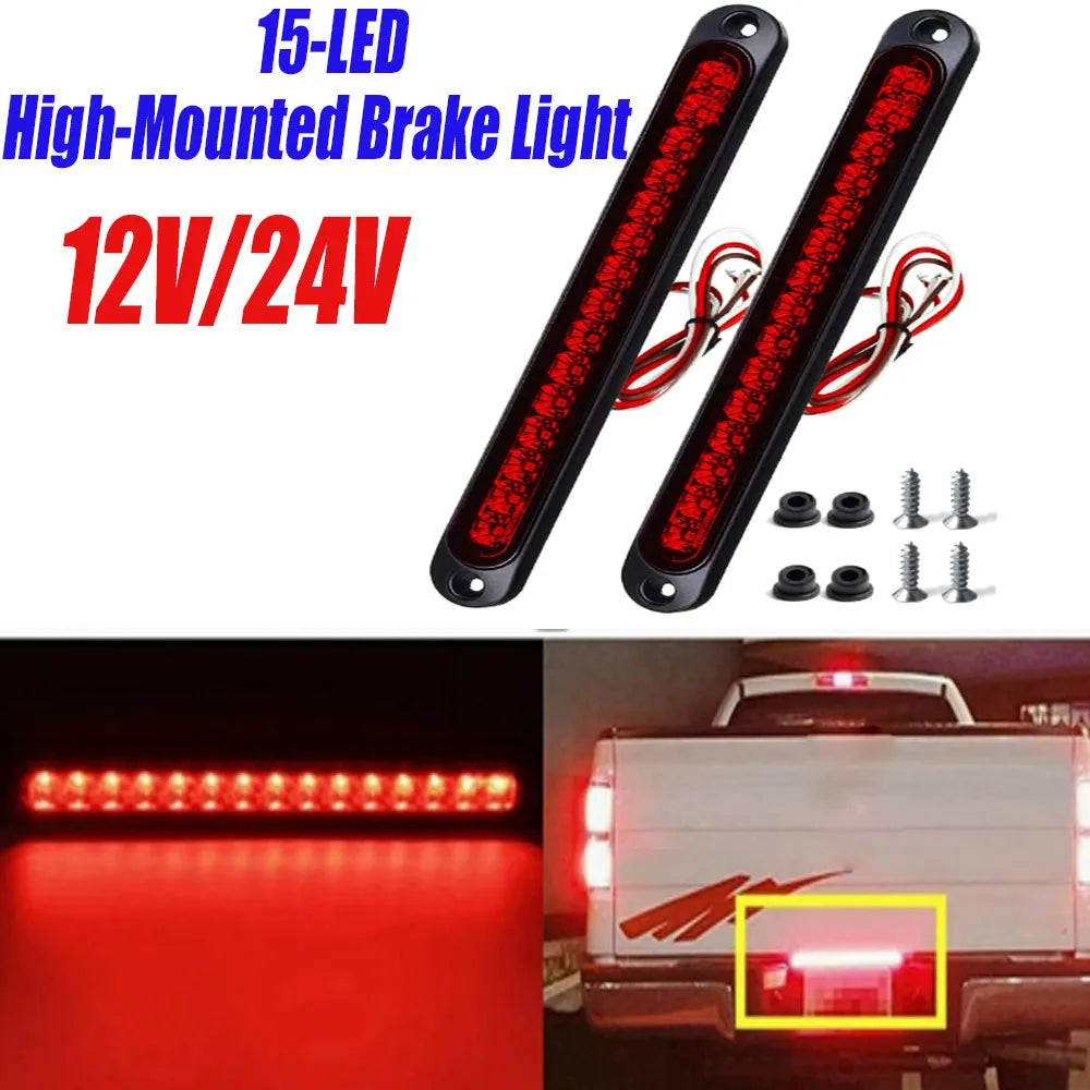 15-led high-mounted Brake 12V 24V Trailer Tail Truck Side
