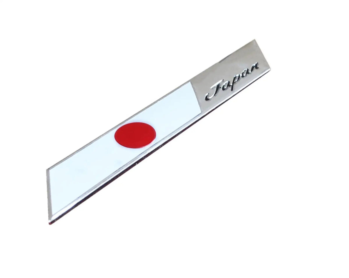 For Toyota Honda Suzuki Nissan Mazda 3D Metal Japanese Flag