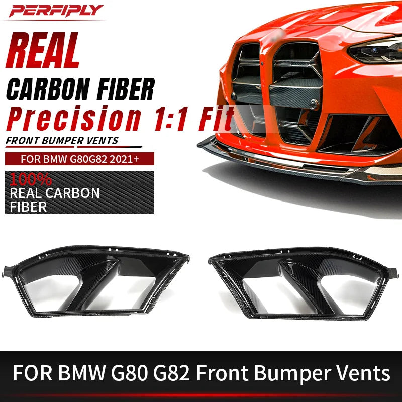 For BMW M3 G80 G81 M4 3K Twill Real Dry Carbon Fiber Front