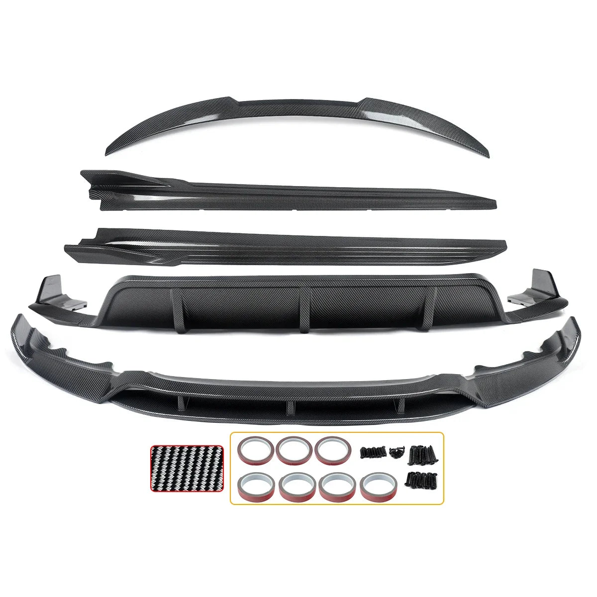 For 2014-19 BMW X6 F16 Front Body Aero Kit Lip Rear Diffuser