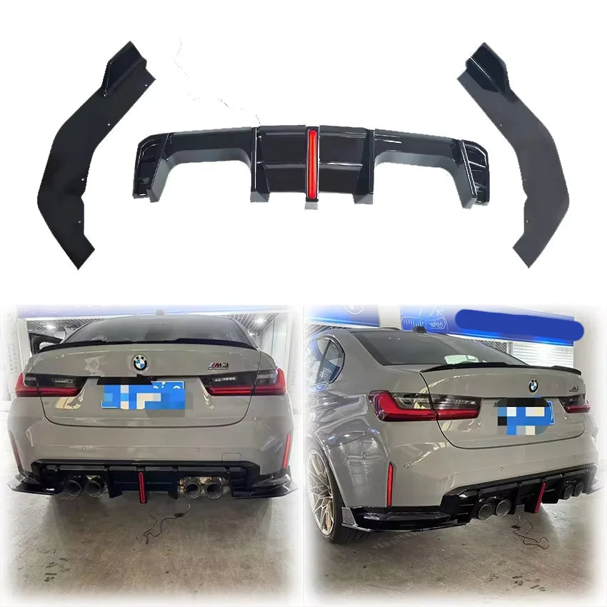 For BMW G80 M3 2021 Rear Bumper Lip Diffuser Splitter Protector