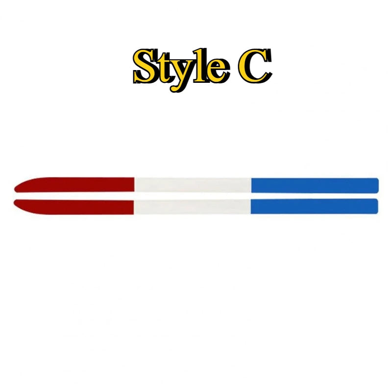2PCS three-color Sticker Green Mirror Decal Body Modification