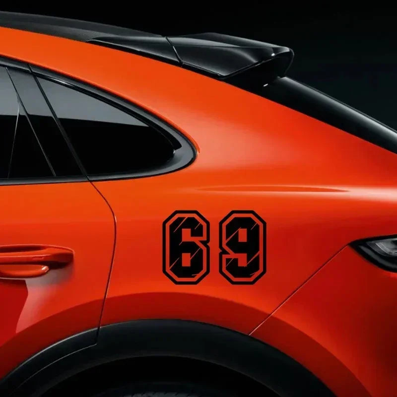 Sticker No Background Figures Racing Number Helmet Vinyl Decals