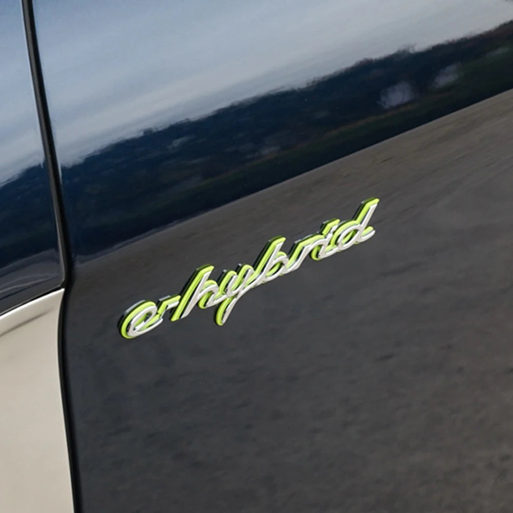 1PC 3D ABS e-hybrid Hybrid Turbo S Letter Side