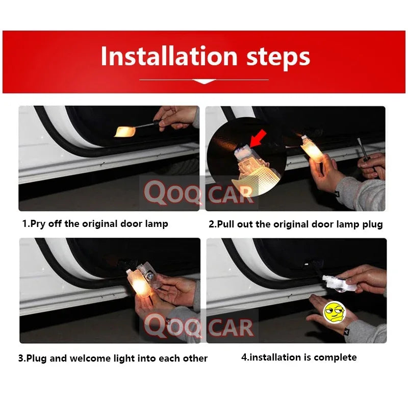 For Innova Hd No Fading Door Warning Projector Ghost Shadow