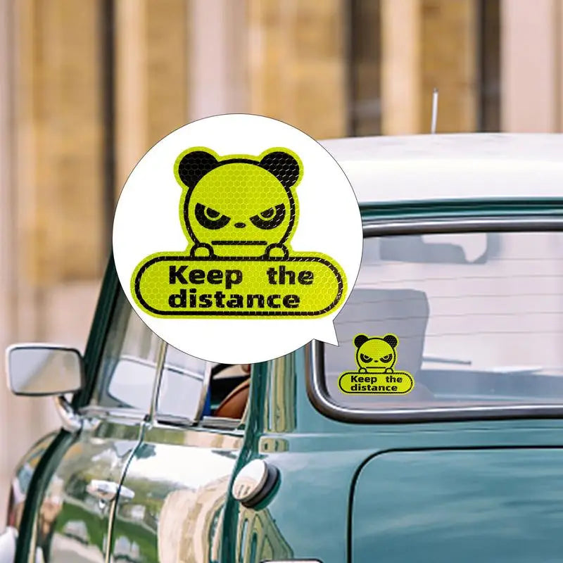 Reflective Stickers Cars Keep Distance Sticker Weather Proof