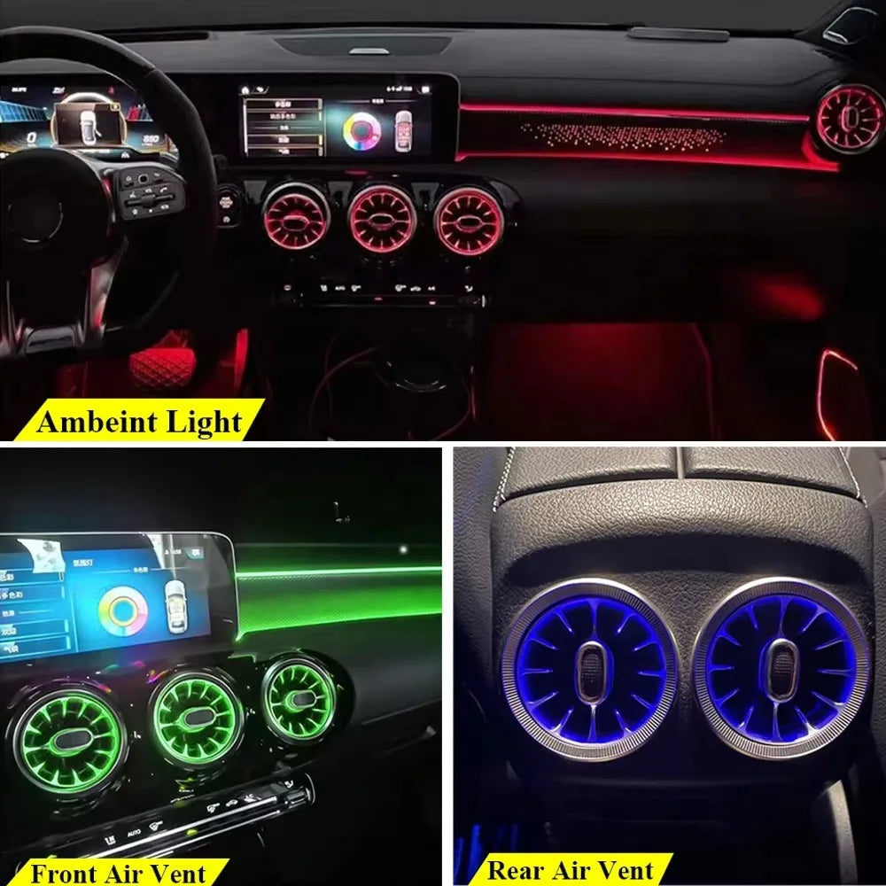 Ambient Fit C118 RGB Interior 4D Rotating Tweeter Mercedes