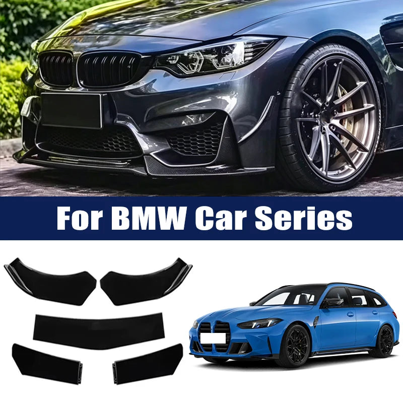 For BMW F30 F31 E90 E91 5PCS Front Bumper Lip Body Kit ABS