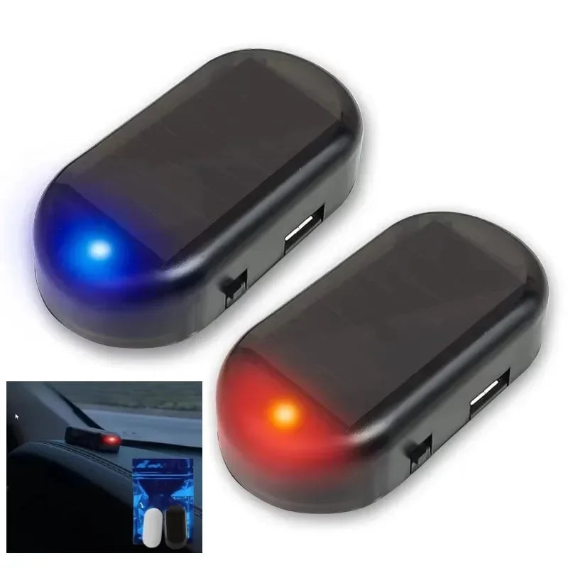 Solar Powered Fake Security Warning Alarm anti-theft Caution