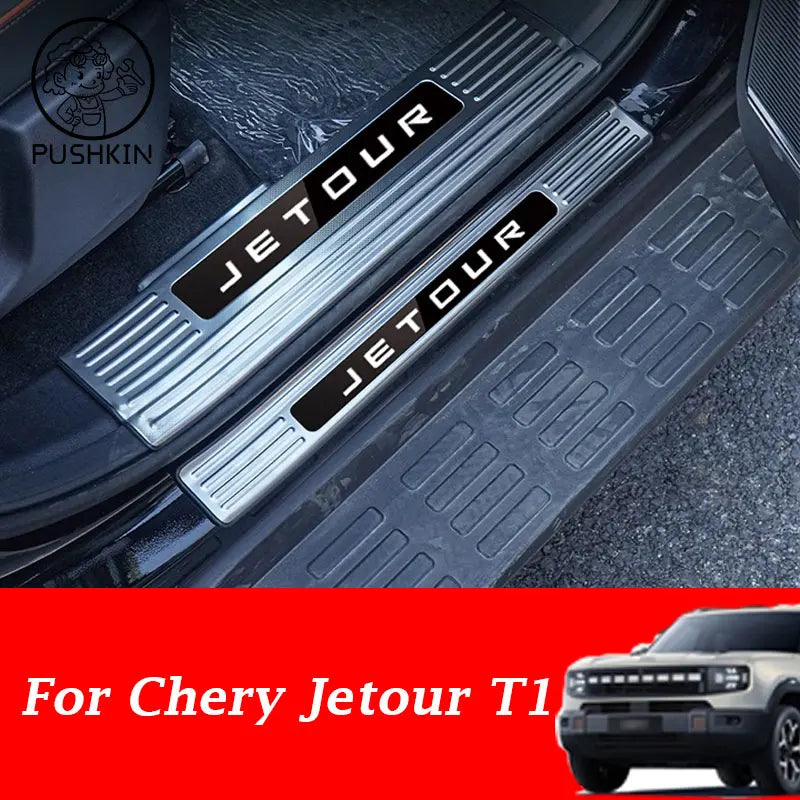 For Chery Jetour T1 2025 Door Stainless Steel Welcome Pedal