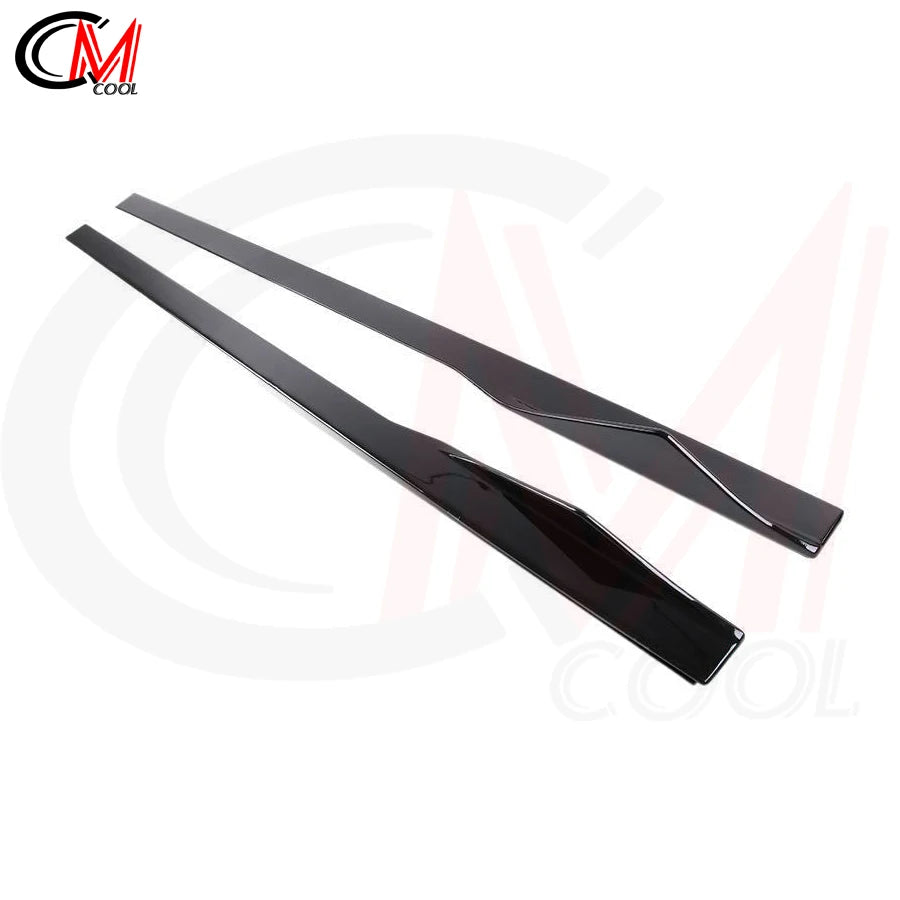 For BMW 2 Series F22 M2 F87 Side Skirts Bumpers ABS Gloss Black