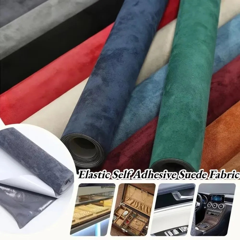 self-adhesive Interior Modification Stickers Suede Soft Fabric