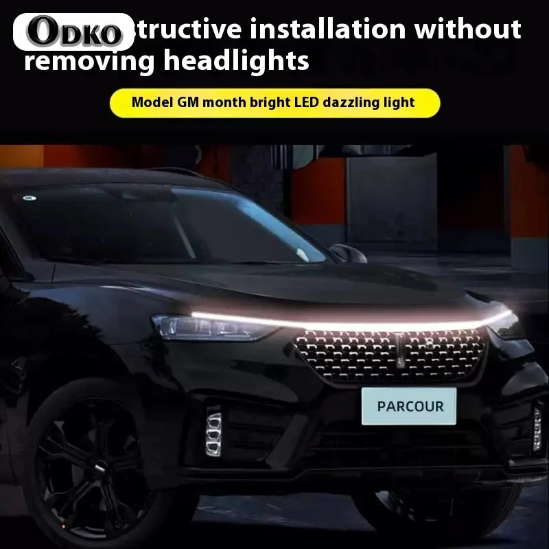 For Opel Mokka Corsa Vectra Crossland Drl Strip Hood X Astra 12V