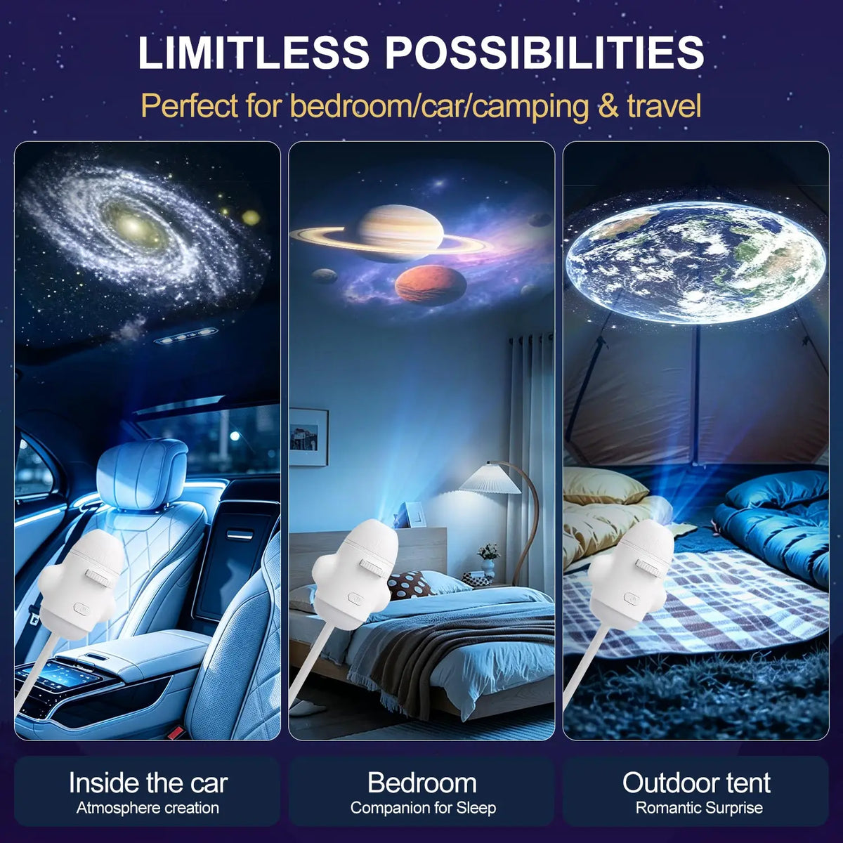 2-in-1 USB Ambient Replaceable multi-lamp Films Atmosphere