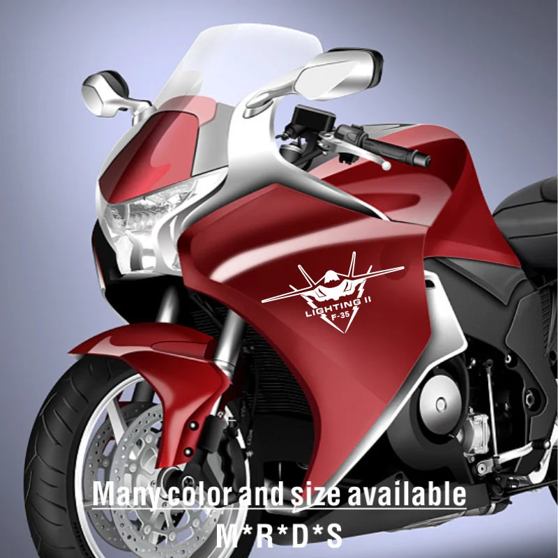 F35 Fighter Design Window Reflective Sticker Waterproof Bumper