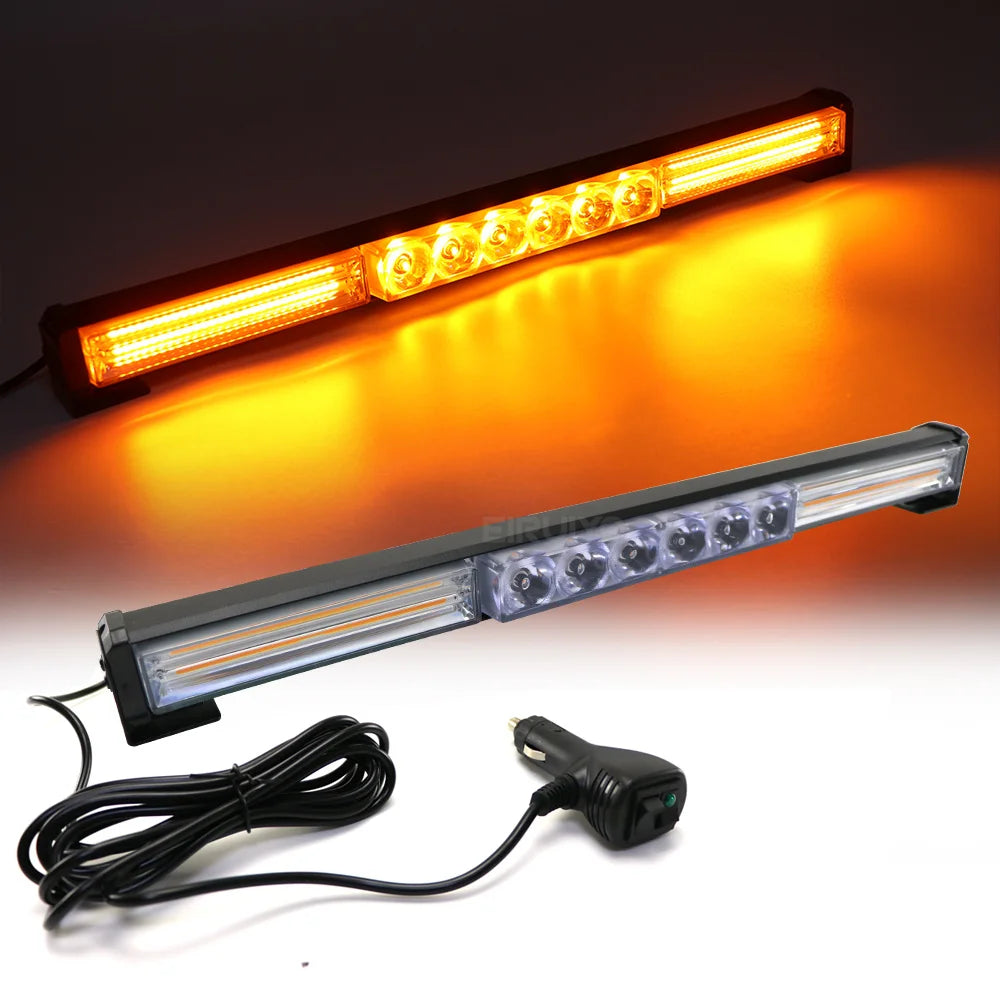 For Auto Emergency Warning Lamp Cob Strobe Bar Traffic Advisor